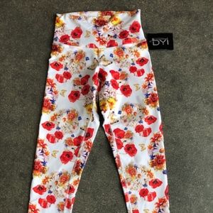 NWT -Floral workout capris